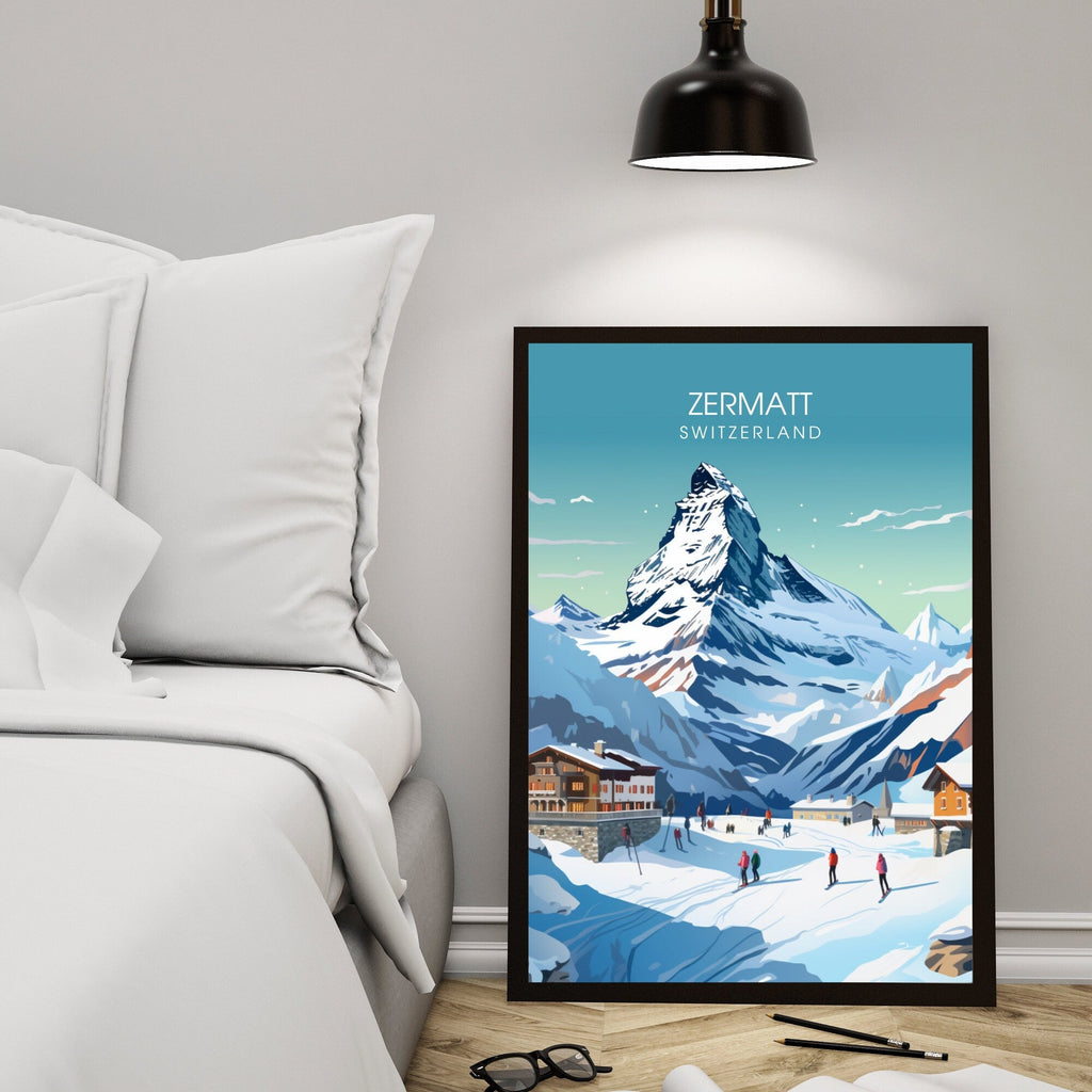Affiche de voyage Zermatt, Suisse