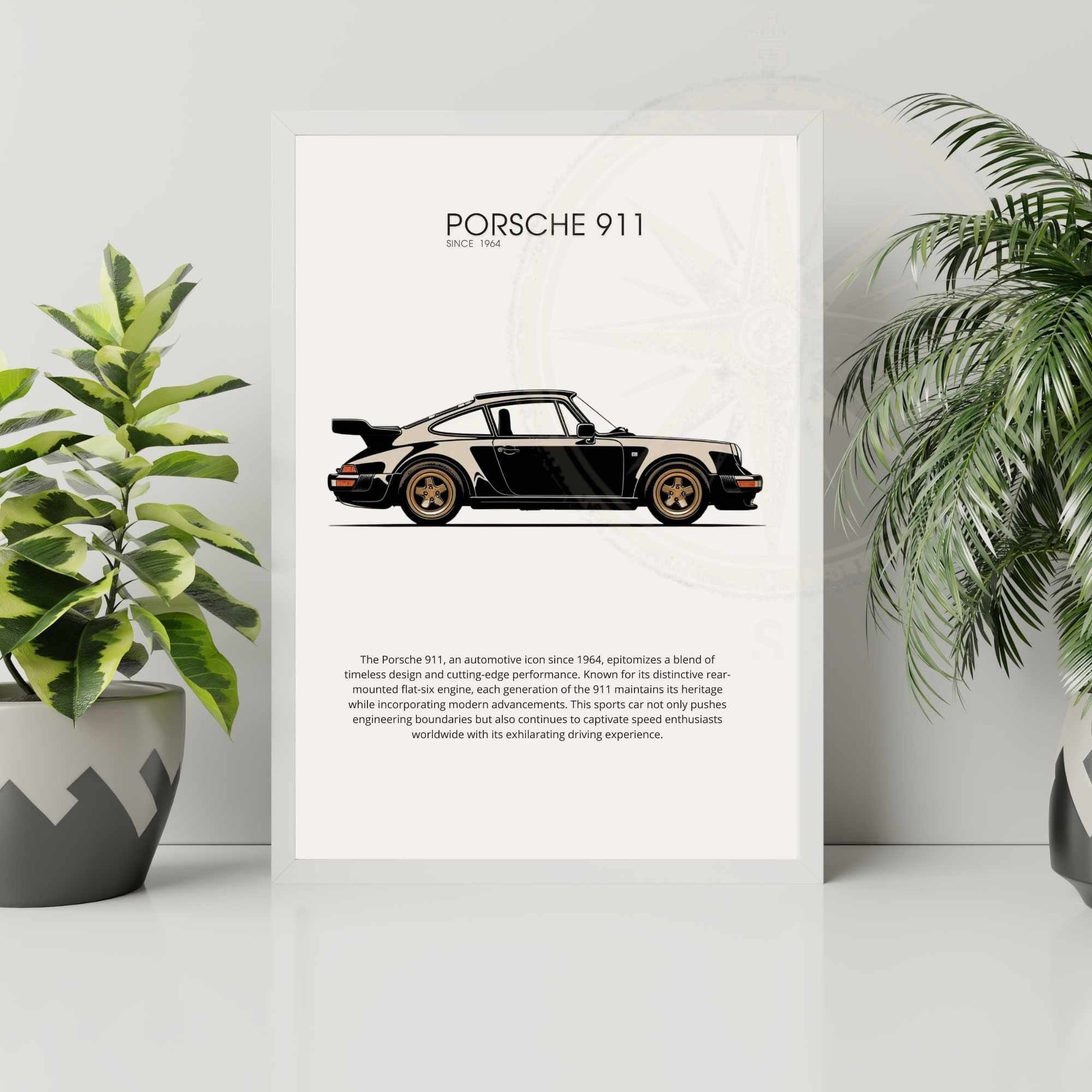 Affiche Porsche 911