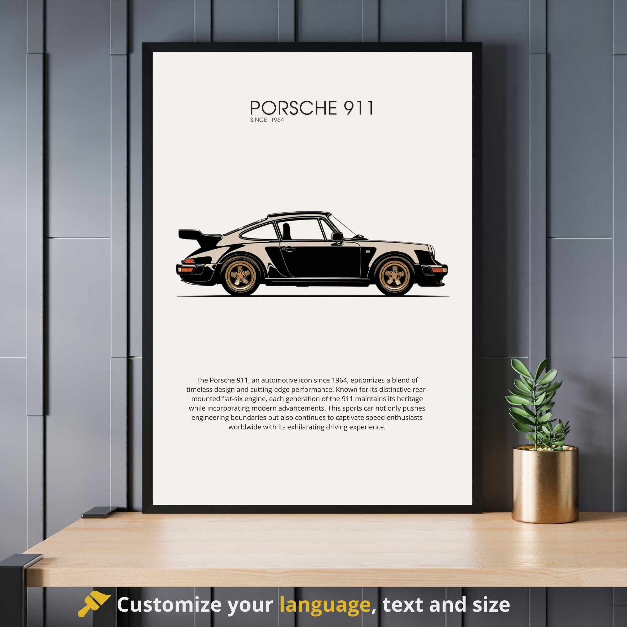 Affiche Porsche 911