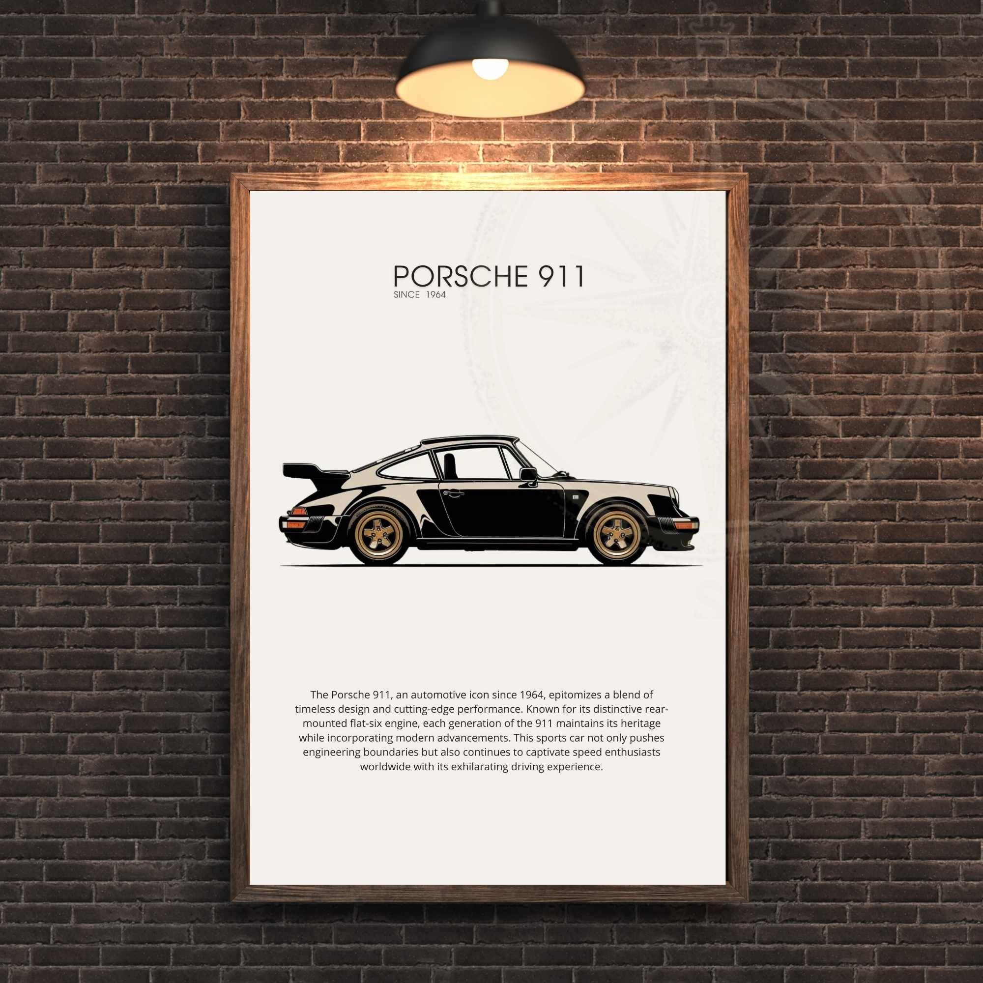 Affiche Porsche 911