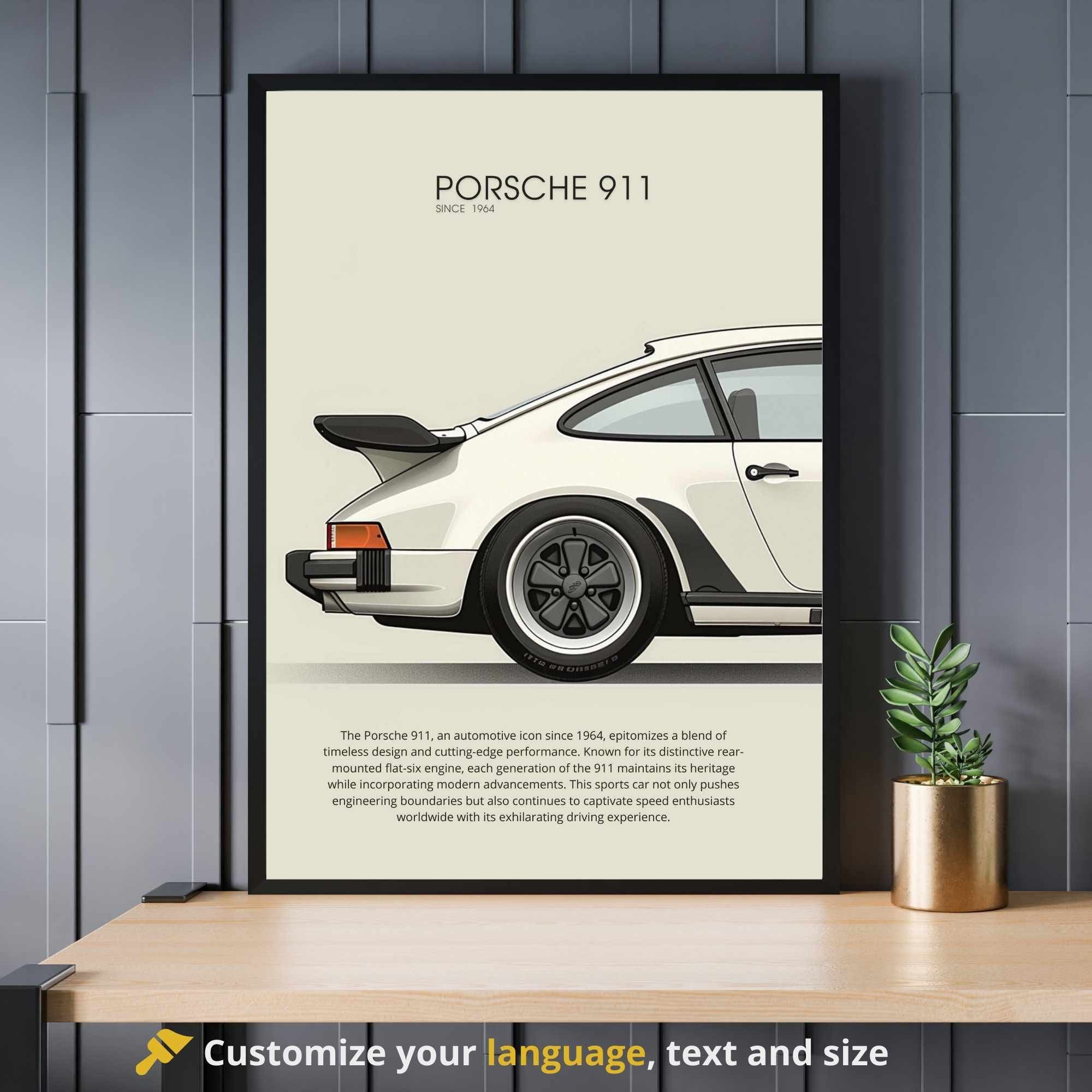 Porsche 911 poster
